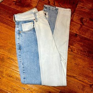 PacSun two-tone high rise  jeans
